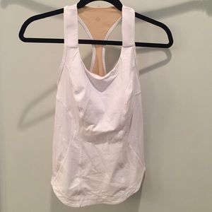 Lululemon white tank Cardio kick